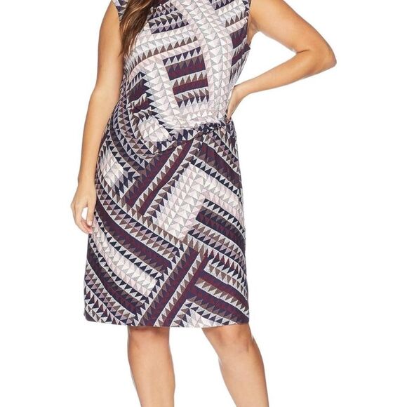 Nic & Zoe Women's multicolor Elegant Edit Sheath Dress Petite Small Knee Length - Picture 1 of 5